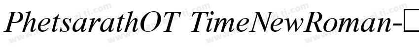 PhetsarathOT TimeNewRoman字体转换